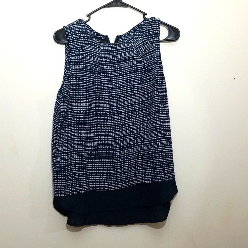 Simply styled blouse navy blue